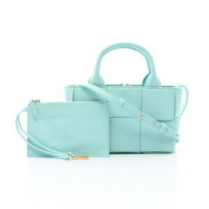 Bottega Veneta Candy Arco Tote Bag Leather Blue